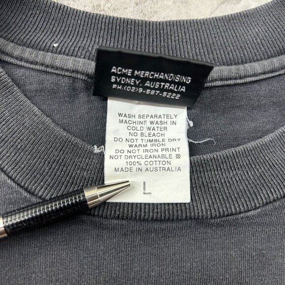 90s Vintage Harley Davidson Graphic Tee Mens Large Kangaroo Rider Australia - Picture 6 of 9